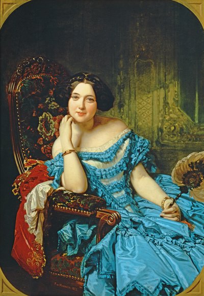 Porträt von Amalia de Llano y Dotres, Gräfin von Vilches, 1853 von Federico de Madrazo y Kuntz